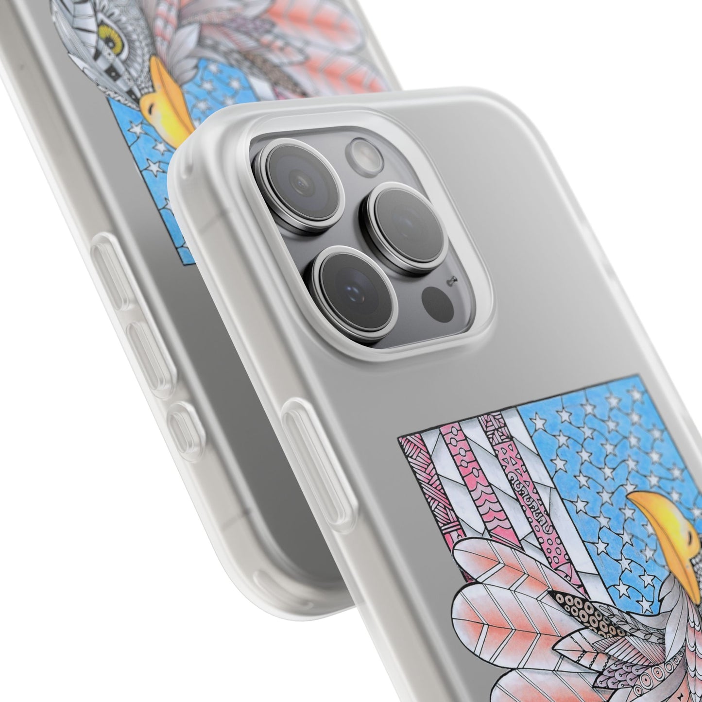 American flag w/ majestic bald eagle Flexi Cases