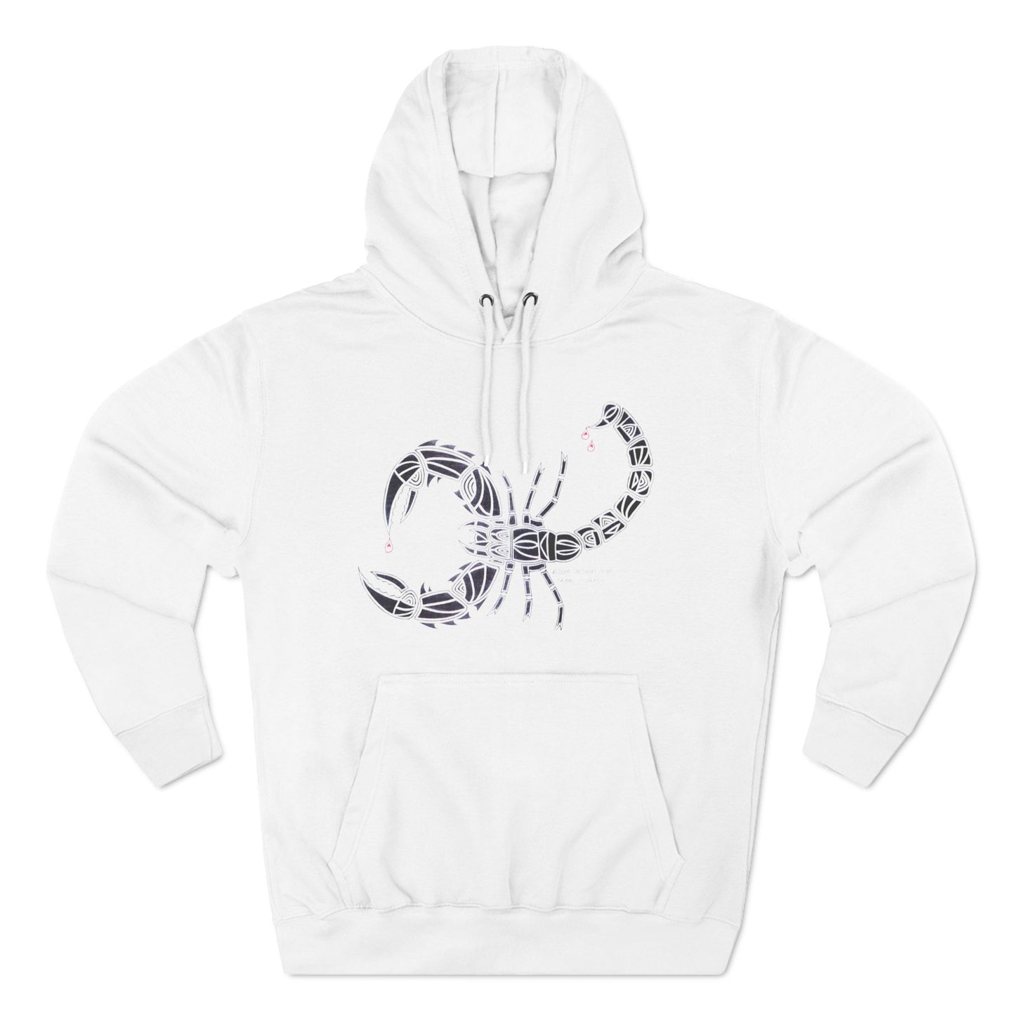 Tribal Scorpion Three-Panel Fleece Hoodie